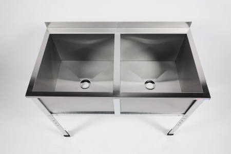 Ванна моечная двухсекционная RESTOINOX ВМС-2/12/7-Б-ЭЦ