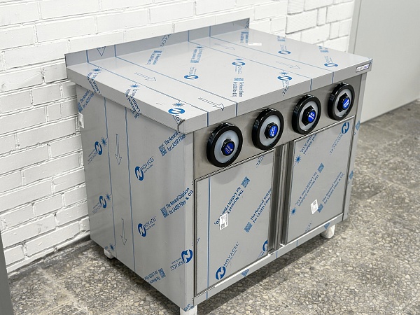 Стол-тумба с диспенсерами для стаканов RESTOINOX СПЗРД4-10/7-Б