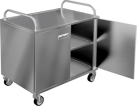 Тележка сервировочная закрытая RESTOINOX ТСЗ-3-9/6