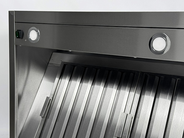 Зонт вытяжной центральный с подсветкой RESTOINOX ЗВЦУП-06/20