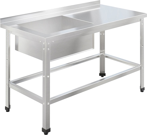 Ванна моечная с рабочей поверхностью RESTOINOX ВМСР/1-13/7-БЛО-ЭН