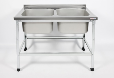 Ванна моечная цельнотянутая RESTOINOX ВМЦ-2/13/6-БО-ЭЦ