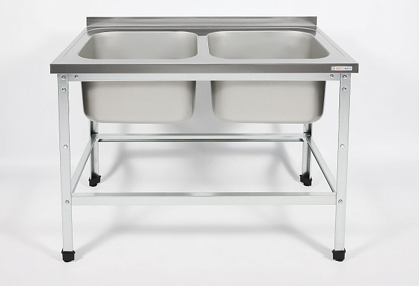 Ванна моечная цельнотянутая RESTOINOX ВМЦ-2/13/6-БО-ЭЦ