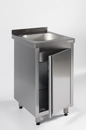 Ванна моечная цельнотянутая одинарная закрытая RESTOINOX ВМЦЗ-1/5/6-Б