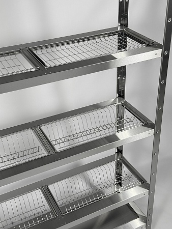 Стеллаж для сушки тарелок и стаканов RESTOINOX СТПТС-7/4-ЭН