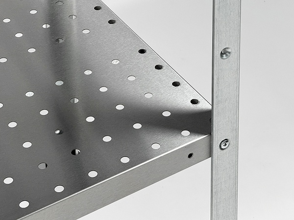 Стеллаж производственный перфорированный RESTOINOX СТПП-17/7-ЭЦ