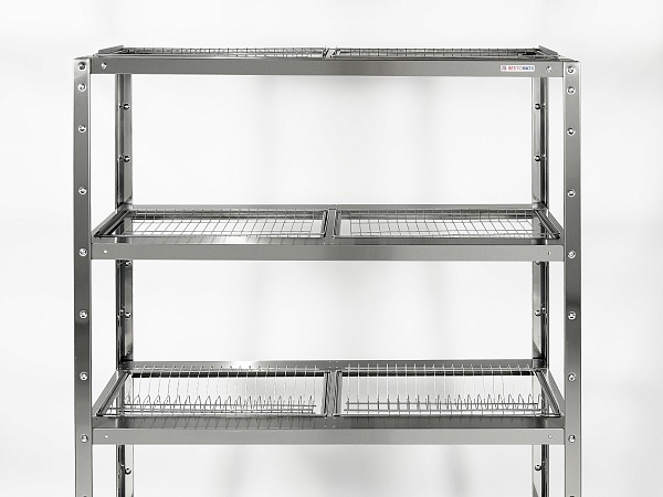 Стеллаж для сушки тарелок и стаканов RESTOINOX СТПТС-7/4-ЭН
