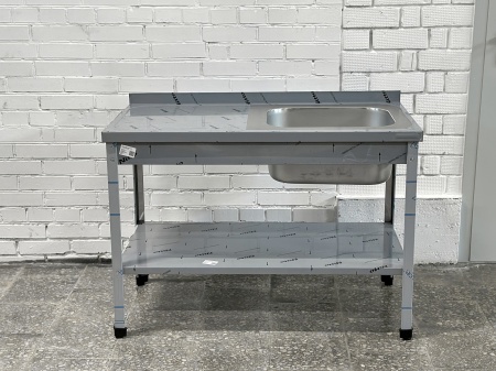 Ванна моечная с рабочей поверхностью RESTOINOX ВМЦР/1-13/7-БПП-ЭН