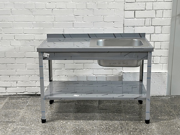 Ванна моечная с рабочей поверхностью RESTOINOX ВМЦР/1-13/7-БПП-ЭН