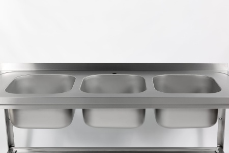 Ванна моечная цельнотянутая RESTOINOX ВМЦ-3/18/7-БО-ЭН