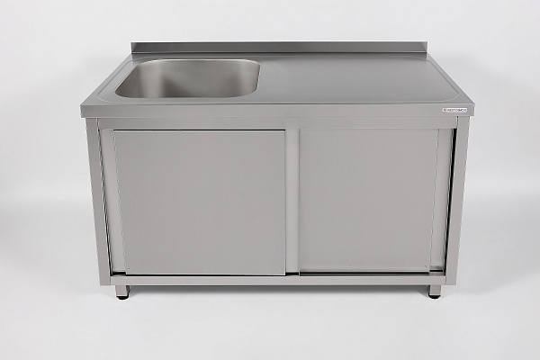 Стол производственный купе RESTOINOX СПЗК1М-14/7-БЛ с моечной ванной