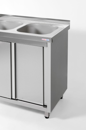 Стол производственный купе RESTOINOX СПЗК2М-10/6-Б с моечной ванной