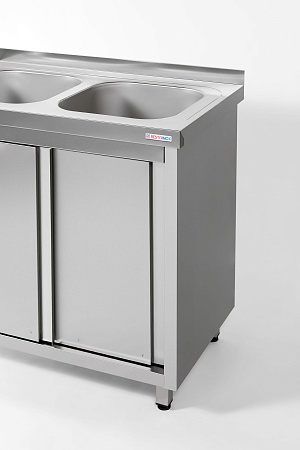 Стол производственный купе RESTOINOX СПЗК2М-10/6-Б с моечной ванной