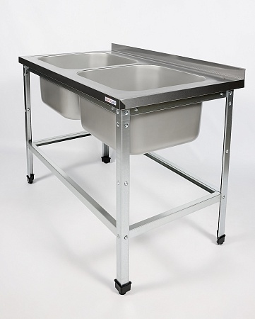 Ванна моечная цельнотянутая RESTOINOX ВМЦ-2/13/6-БО-ЭЦ