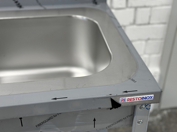 Ванна моечная с рабочей поверхностью RESTOINOX ВМЦР/1-13/7-БПП-ЭН