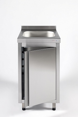 Ванна моечная цельнотянутая одинарная закрытая RESTOINOX ВМЦЗ-1/6/6-Б