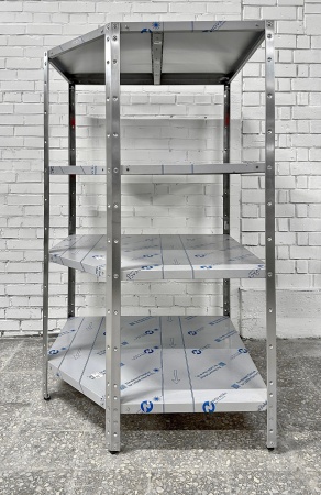 Стеллаж производственный угловой RESTOINOX СТПУ-4/5-ЭН
