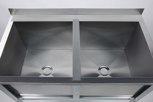 Ванна моечная двухсекционная RESTOINOX ВМС-2/7-Б-ЭК