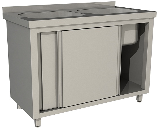 Стол производственный купе RESTOINOX СПЗК2М-13/7-БП с моечной ванной