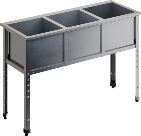 Ванна моечная трехсекционная RESTOINOX ВМС-3/6-ЭЦ