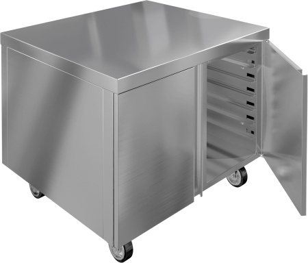 Подставка RESTOINOX ППКЗР-2-88/77 под пароконвектомат закрытая (универсальная)
