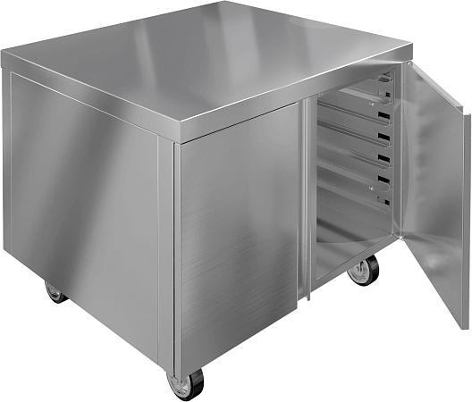 Подставка RESTOINOX ППКЗР-2-88/77 под пароконвектомат закрытая (универсальная)