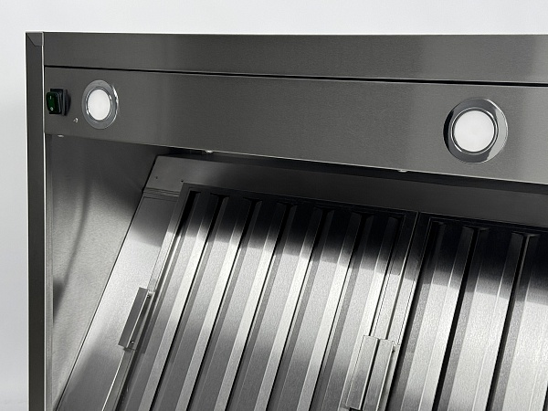 Зонт вытяжной пристенный с подсветкой RESTOINOX ЗВПКП-11/14