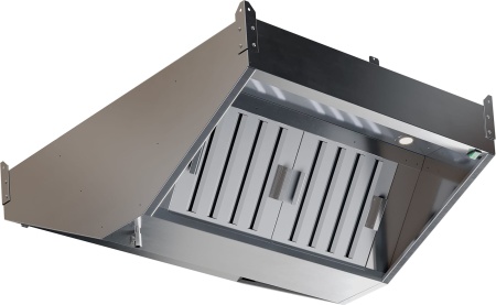 Зонт вытяжной центральный с подсветкой RESTOINOX ЗВЦУП-23/14
