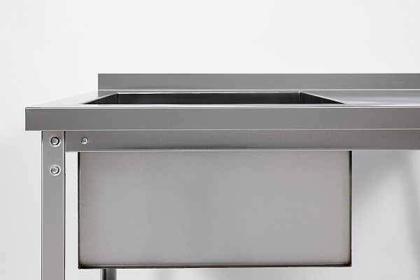 Ванна моечная с рабочей поверхностью RESTOINOX ВМСР/1-13/7-БЛО-ЭН