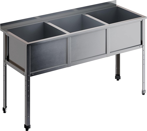 Ванна моечная трехсекционная RESTOINOX ВМС-3/6-Б-ЭК