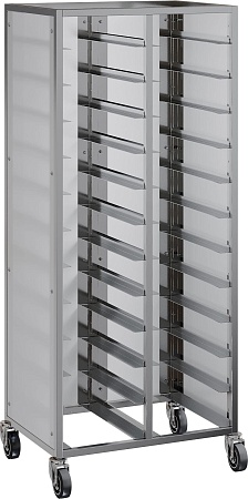 Тележка-шпилька под подносы RESTOINOX ТШСЗПП-12х2-40/20-304/325-360